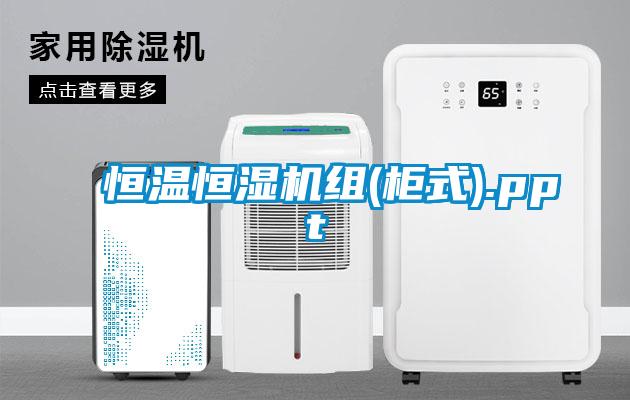 恒温恒湿机组(柜式).ppt