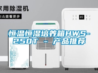 知识百科恒温恒湿培养箱HWS-250T - 产品推荐